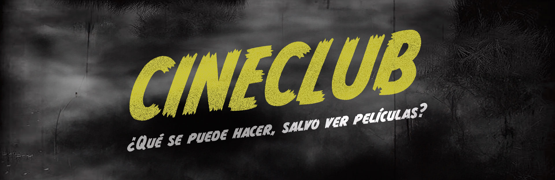 Cineclub ¿Qué se puede hacer, salvo ver películas?