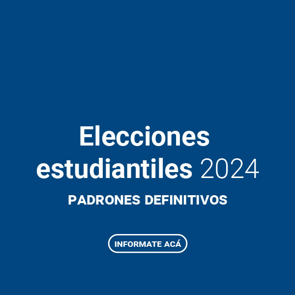 RE - Elecciones estudiantiles 2024, publicación padrones definitivos
