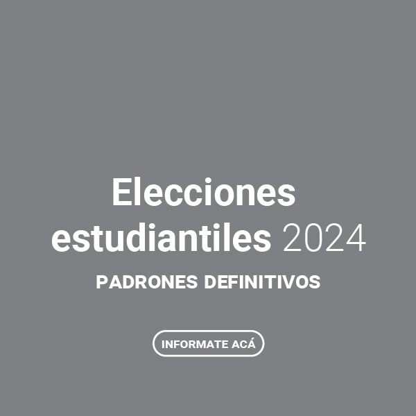 FD - Elecciones estudiantiles 2024, publicación padrones definitivos